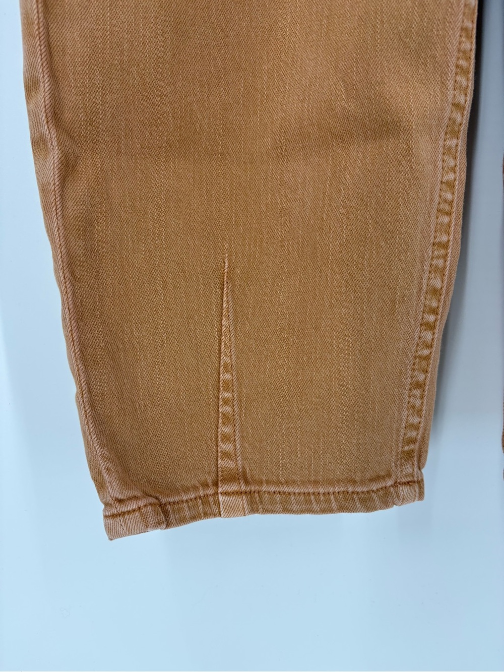 Pilcro Anthropologie The Breaker High Rise Barrel Brown Tan Cropped Size 26 - Picture 6 of 16